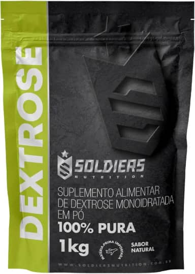 Dextrose 1Kg - 100% Puro Importado - Soldiers Nutrition