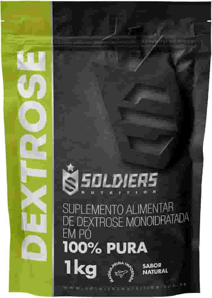 Dextrose 1Kg - 100% Puro Importado - Soldiers Nutrition