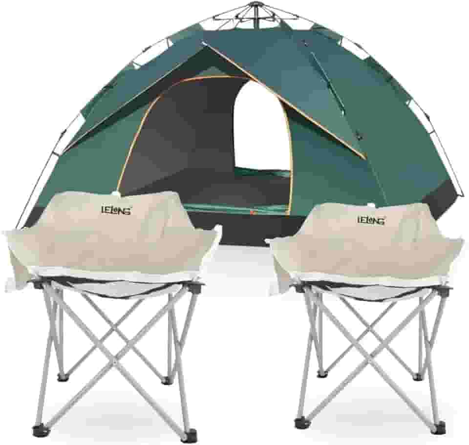 Kit Barraca Impermeável 4 Pessoas + 2 Cadeira Dobrável