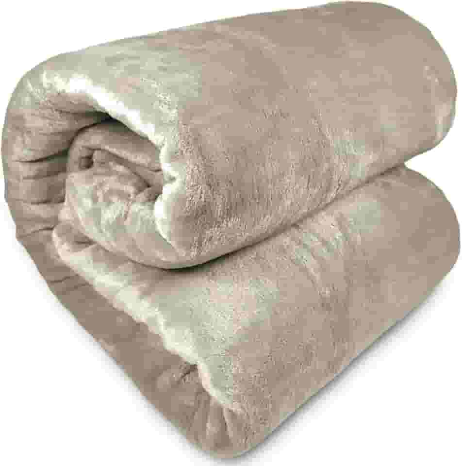 Cobertor Casal Corttex Lumini Super Soft Alta Gramatura 300g Manta Microfibra Poliéster Toque de Seda - Coberta Colcha (Bege Fendi)