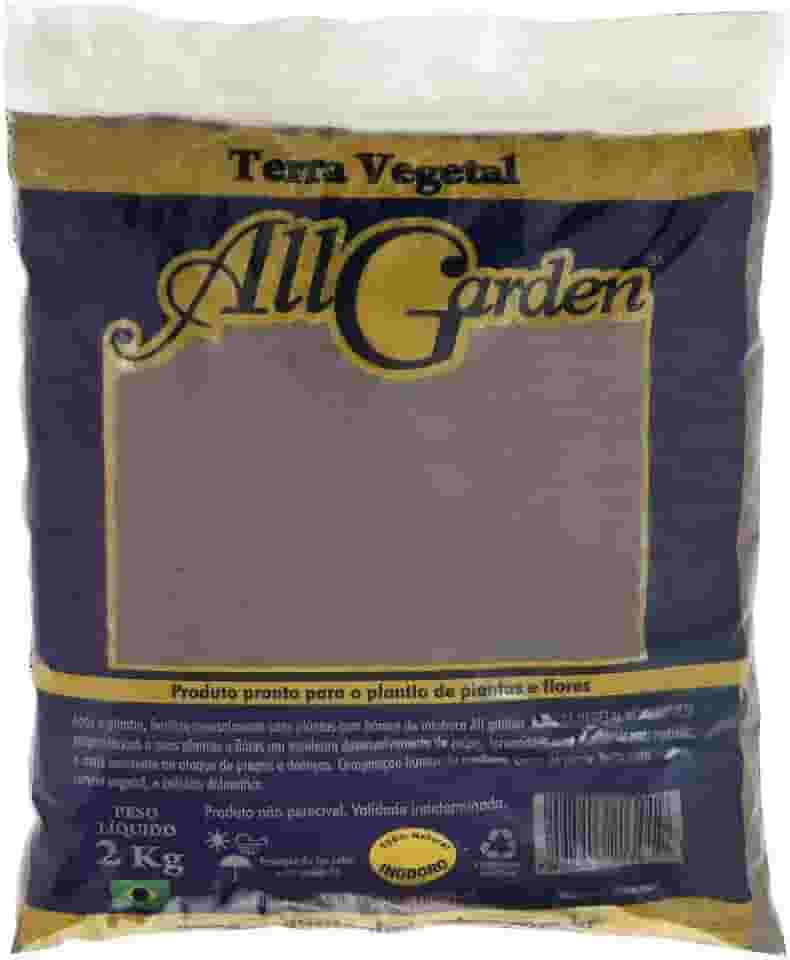 All Garden Terra Vegetal Adubo para Plantio e Replantio de Plantas em Geral