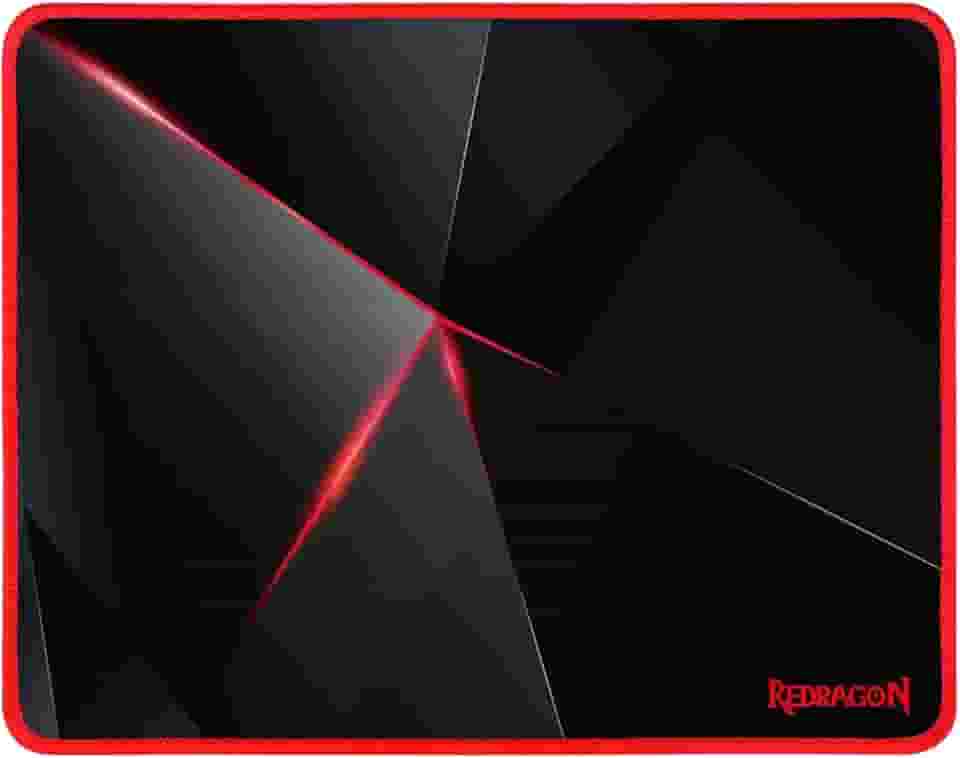 Redragon MOUSEPAD GAMER CAPRICORN 330x260x3MM P012, preto/vermelho