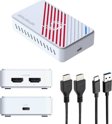 AVerMedia Placa de captura HDMI 4K para streaming, PS5/Pro, Xbox, Switch, PC, dispositivo de captura de jogos USB 3.2 para Twitch, OBS, YouTube, Discord, gravação de baixa latência, GC553Pro Live