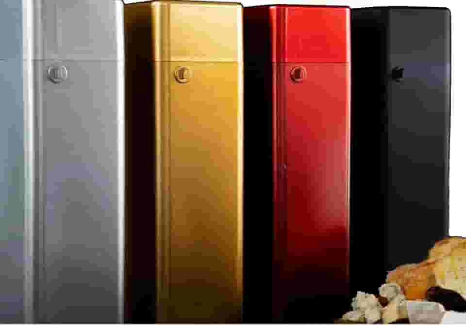 Porta Case De Vinho Espumante Para Presentear Embalagem Premium de Luxo C/Trava e Alça (VERMELHO BRILHANTE)