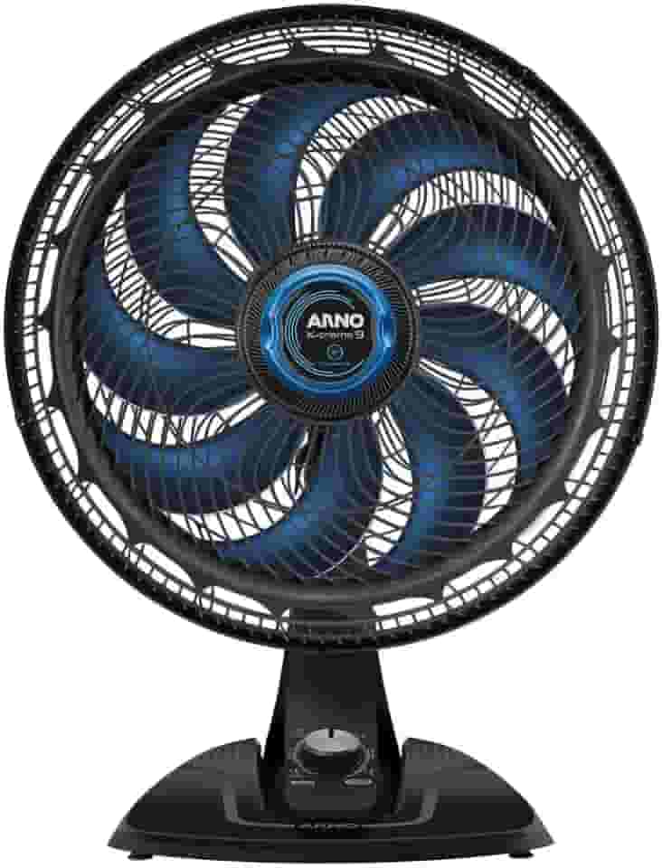 Ventilador de Mesa Arno X-TREME 9 40cm com Repelente VE95, 160W, 9 Pás, 3 Velocidades, Função Repelente, Oscilação 80º, Modo Sono Tranquilo, 110V