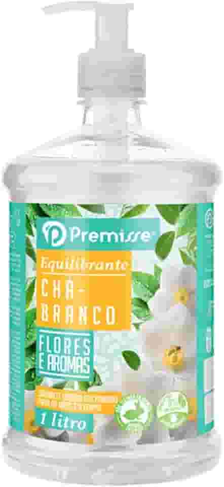 Premisse Sabonete Líquido Chá Branco, Flores e Aromas, Base Glicerinada com Extratos Naturais, 1 Litro