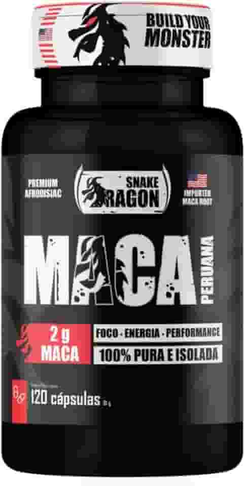 Maca Peruana Negra 120 Capsulas 2000mg Black Pura Premium Importada Para Homens e Mulheres Original 2g Por Dose