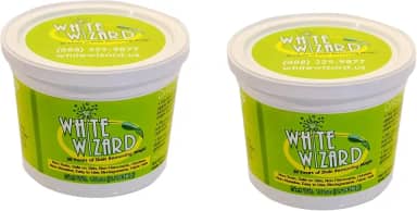 White Wizard Spot Remover And All Purpose Cleaner Pet Stains Shoe Polish Grass Stains Chewing Gum- 2 X 10 Oz Tubs