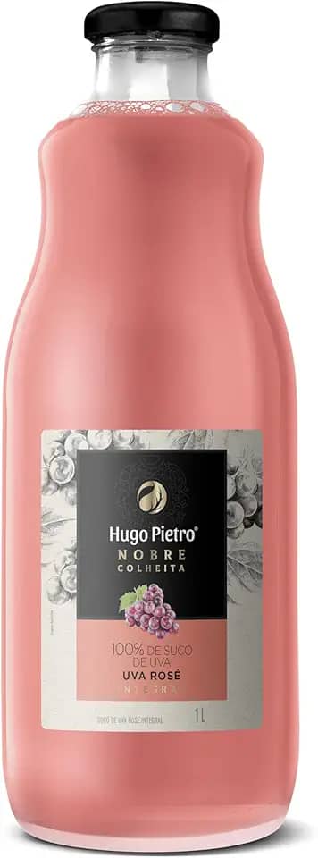 Suco de Uva Rose Integral Hugo Pietro Nobre Colheita (1 L, SEM GLUTEN)