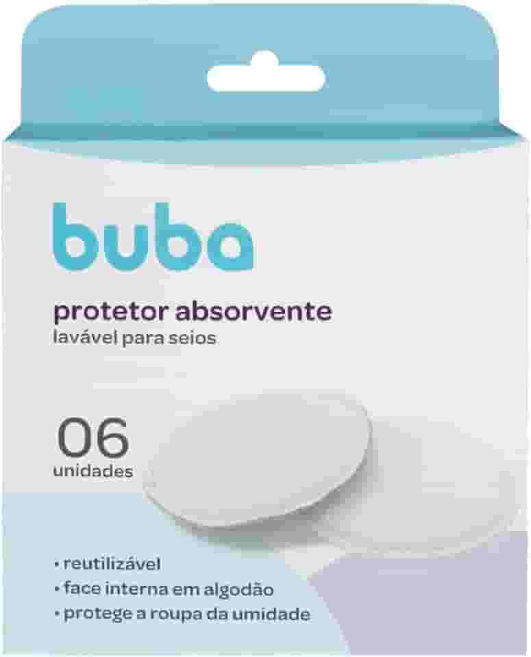 Buba Kit Protetores Absorventes P/Seios Lavaveis Buba Branco