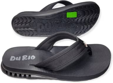 Chinelo DuRio Ultra Premium Neo Black Indicado Para Esporão e Fascite Plantar