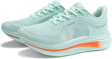 Tênis de corrida masculino Carbon Plate para corrida, suporte estável, alívio de choque, sola ultraleve, rebote