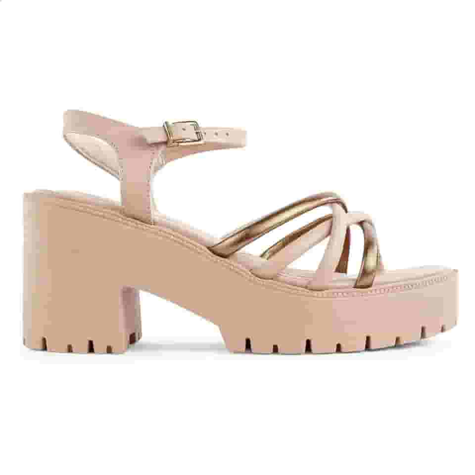 Sandália Ramarim Tratorada Tiras Feminina