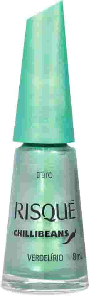 Esmalte Verde Água Risqué & Chilli Beans Verdelírio Efeito 8ml