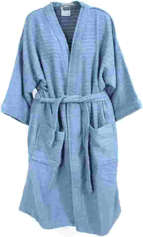 ROUPÃO DE BANHO ATOALHADO ADULTO 100% ALGODÃO AZUL Tam. G