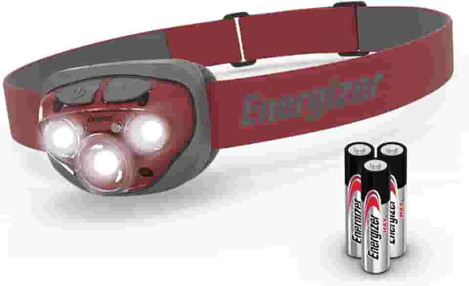 Lanterna de cabeça Energizer LED Pro315, pilhas incluídas, vermelho