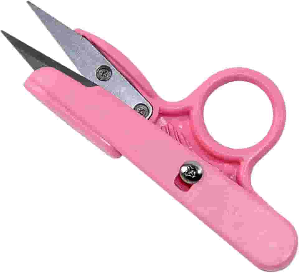 Tesoura Reta de Arremate Golden Eagle TC-801 12 cm – Corte Preciso para Costura e Artesanato Cabo Emborrachado Ergonômico, Esta Tesoura Oferece Cortes Precisos E Um Manuseio Confortável (Rosa)