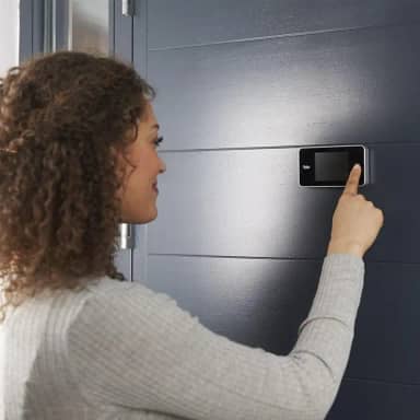 Olho Magico Digital Real View com Tela LCD, Camera com Visão de 105°