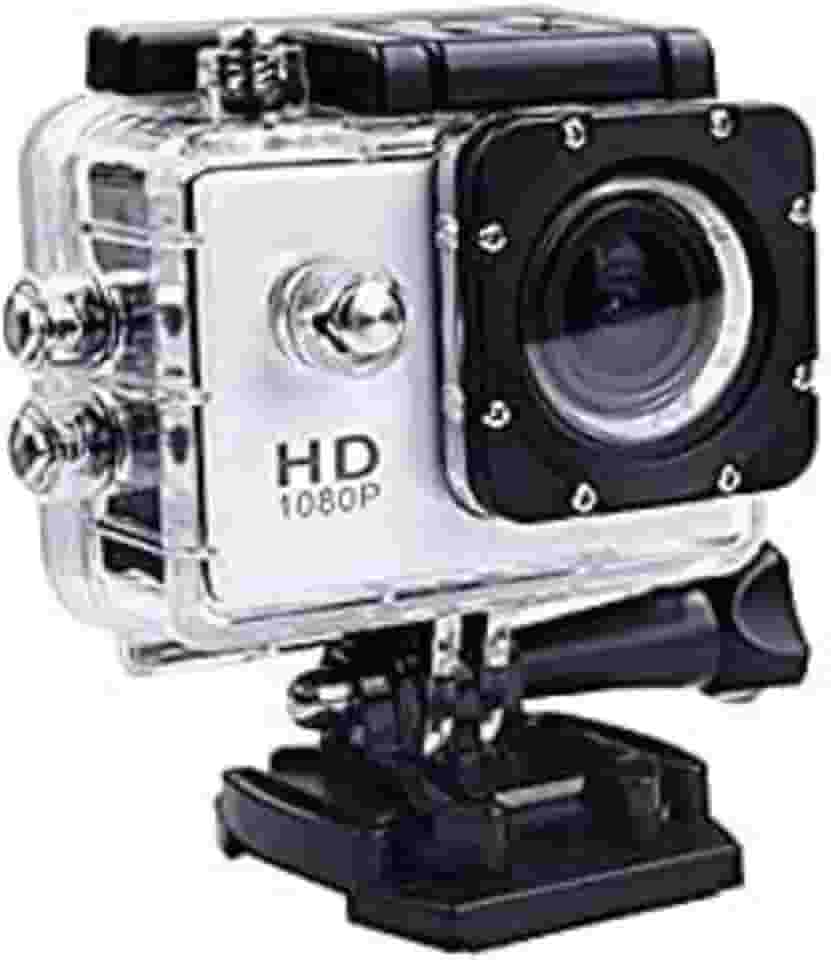 Câmera Esportiva 4K Ultra HD Wifi, À Prova D'Água até 30 Metros, Tela LCD, Ideal para Esportes Radicais (Cinza)