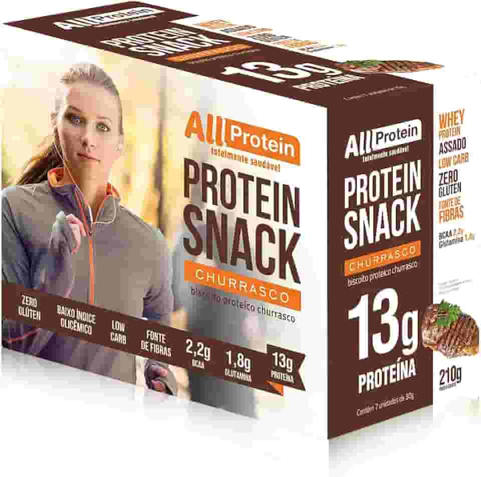 Caixa de Protein Snack Churrasco 7 unidades de 30g - All Protein