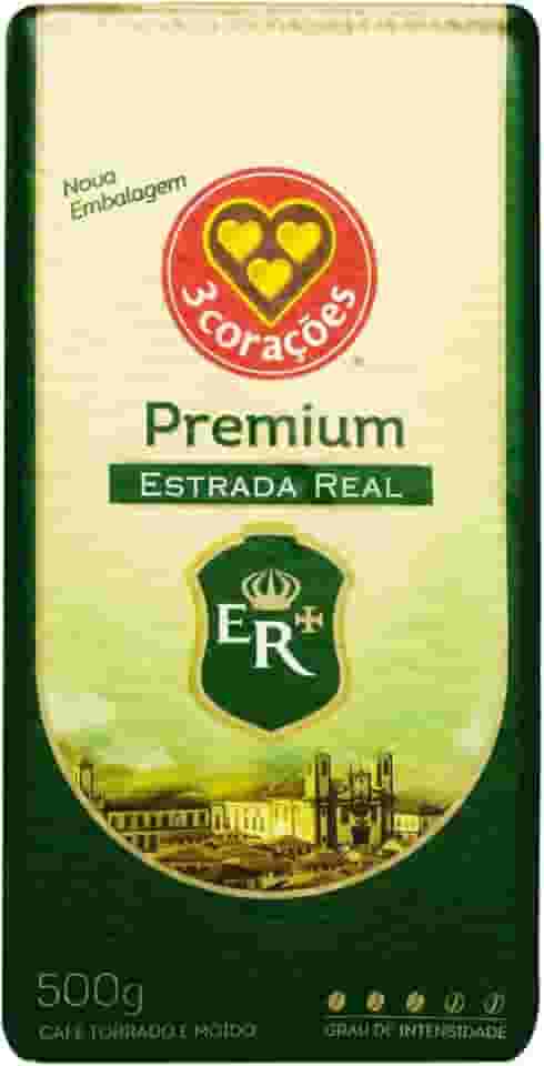 3 Corações Café Torrado e Moído Premium Estrada Real, 500G vácuo