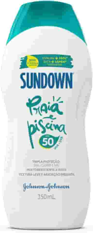 Johnson's Sundown Protetor Solar Corpo E Rosto Praia E Piscina Fps 50 350Ml