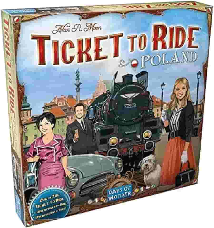 Galápagos, Ticket to Ride: Polônia (Expansão), Jogo de Tabuleiro para Amigos, 2 a 4 jogadores, 30 a 60 minutos por partida