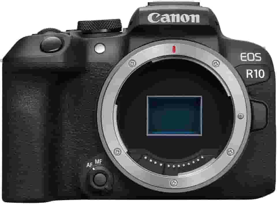 Canon EOS R10 (apenas corpo), câmera vlogging sem espelho, 24,2 MP, vídeo 4K, processador de imagem DIGIC X, gravação de alta velocidade, rastreamento de assunto, compacta, leve, detecção de assunto,
