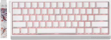 MADLIONS MAD 60 HE RGB 60% Teclado mecânico para jogos Rapid Trigger 60% com fio, atuação ajustável, interruptor magnético de efeito Hall, taxa de polling de 8K Hz, RGB, para PC/Mac, Branco