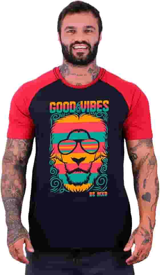 Camiseta Tradicional Masculina Básica MXD Conceito Good Vibes