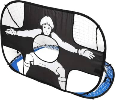 Rede de futebol portátil, profissional dobrável interno ao ar livre prático pop-up gol de futebol para treinamento de futebol para quintal