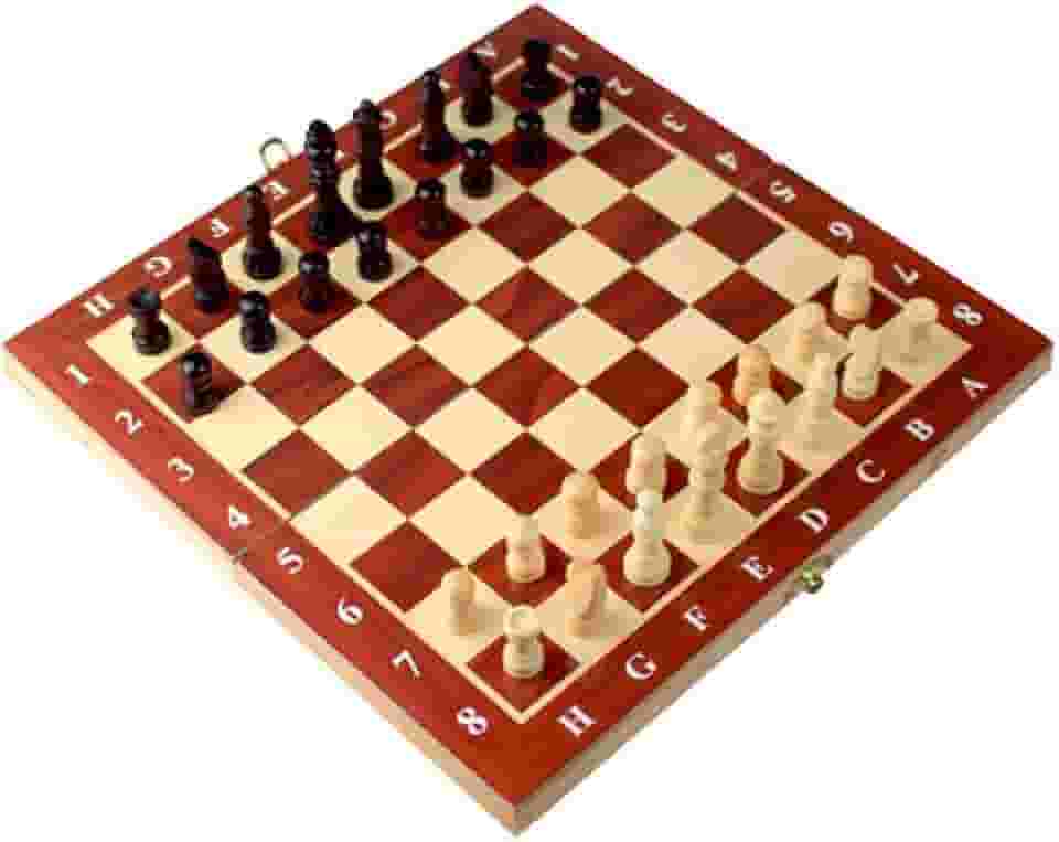 Xadrez Tabuleiro Peças Madeira