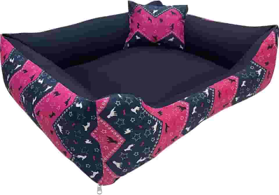 Cama Caminha para Pet Cachorro Gato Media 60x50 com Zíper Lavável e Fundo Impermeável (Zig Dog)