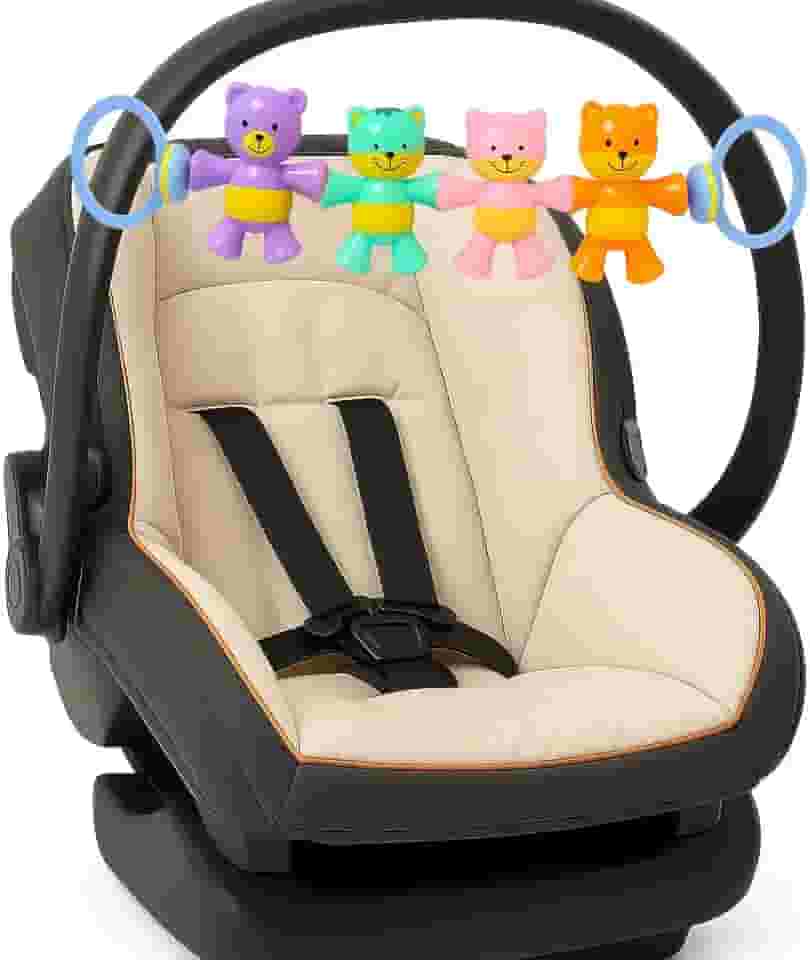 Móbile Chocalho Kit Baby 3 Peças Chocalho para Carrinho de Bebê Tapete de Atividades Bebê Conforto Linha Premium M5 Armarinhos