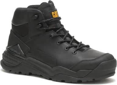 Bota masculina Caterpillar, Provoke WP macia para trabalho, Preto, 12