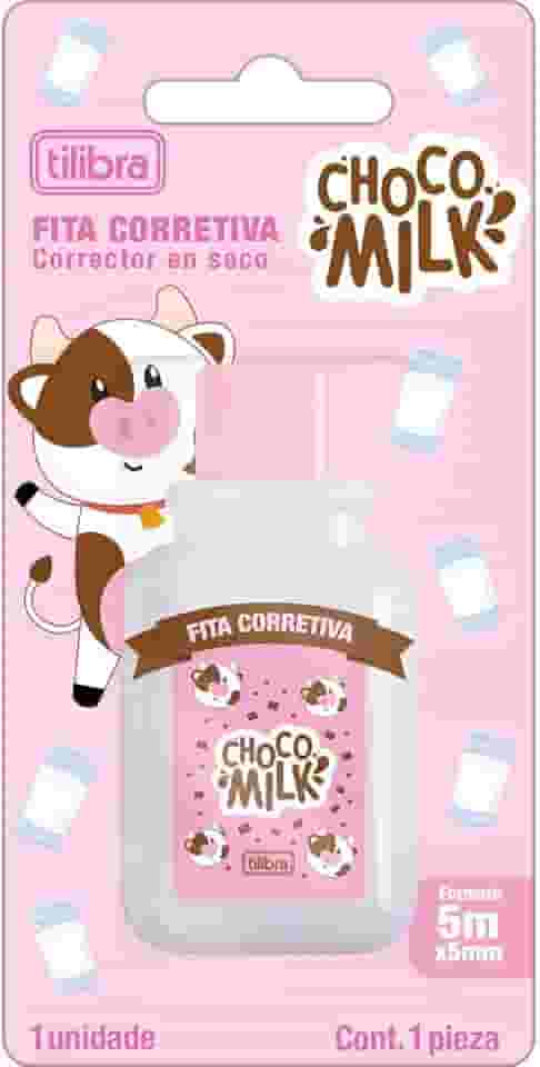Tilibra - Corretivo em Fita 5mmx5m ChocoMilk - Blister com 1 Unidade