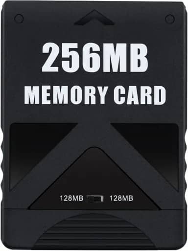 Mcbazel Cartão de memória de 256 MB para PS2 cartão de memória de alta velocidade para acessórios de jogos Playstation 2