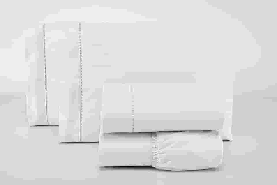 Jogo Lençol Casal 3 Peças 400 Fios 100% Algodão Premium (Branco)