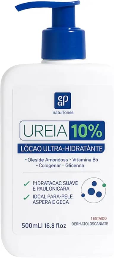 Loção Hidratante Corporal Uréia 10% Natuflores 500ml Pele Seca Ressecada e Áspera