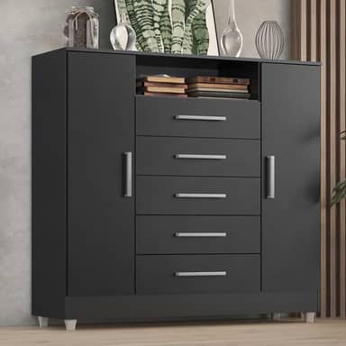 Comoda Isabele 5 Gav 2 Portas Onix
