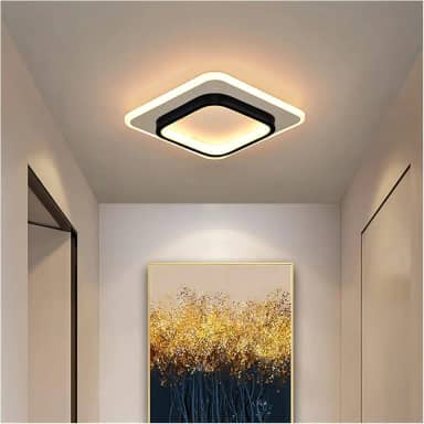 EKROTOK Luz De Teto 24 * 24CM, Luminária de Teto com 3 Cores Claras para Sala de Jantar, Quarto, Cozinha, Café, Lustre de LED Pendente, Luminária Pendente de LED (85-265V)