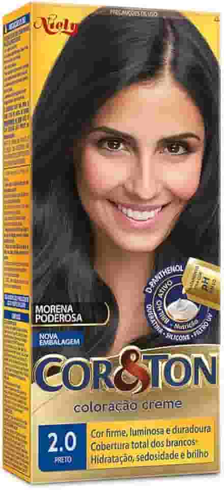 Tintura Cor&Ton Niely Mini Kit 2.0 Preto, 180 g