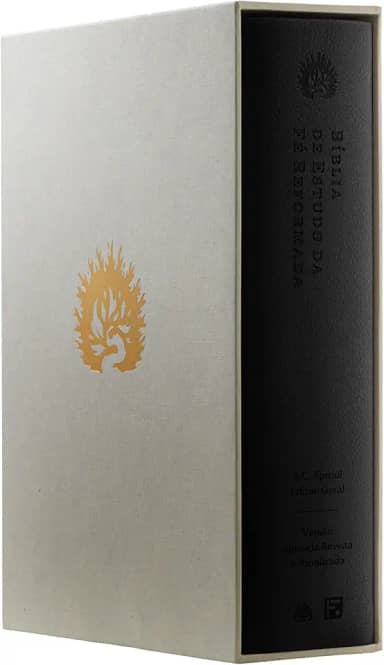 Bíblia de Estudo da Fé Reformada - Capa Luxo Preto e Estojo