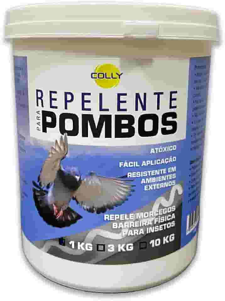 Repelente Pombo e Morcegos Repele Espanta Pombos Colly 1 Kg - Espanta Pombos e Pássaros