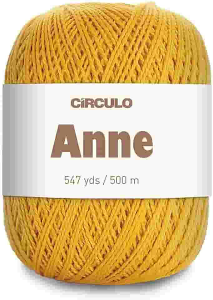 Linha para Crochê c/ 500m Anne - Cor 7030 Mostarda