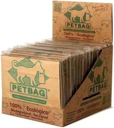 Coletor de fezes para cachorro Ecológico C/Pá Acoplada Kit Display com 30un