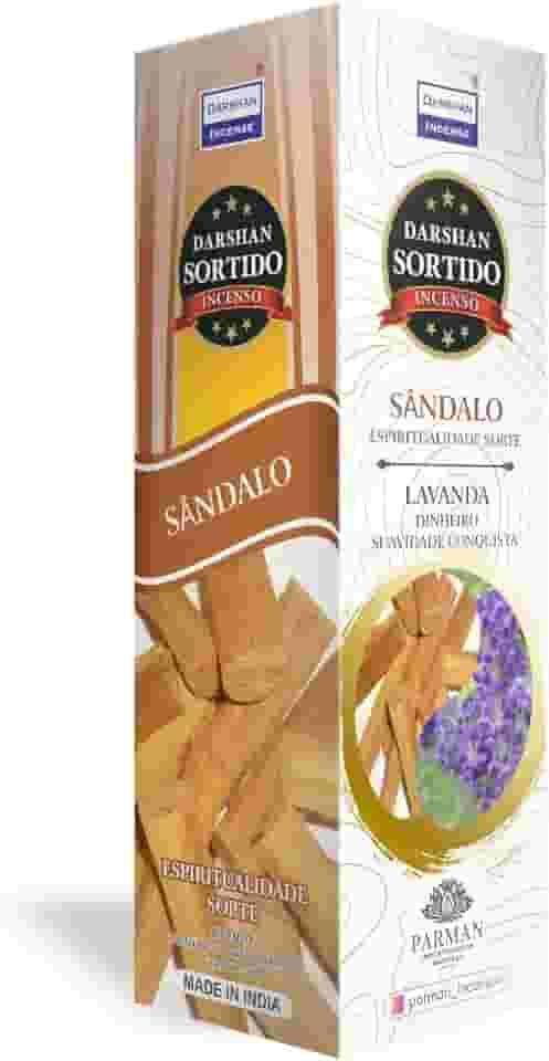 Incenso Sandalo + Lavanda Darshan Box 25 Caixas Com 8 Varetas