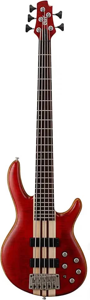 Cort B-001 – 0749 – 0 Baixo elétrico profissional, 5 cordas