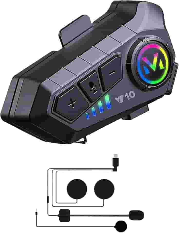 DAGIJIRD Fone de ouvido Bluetooth para capacete, fone de ouvido Bluetooth sem fio para motocicleta