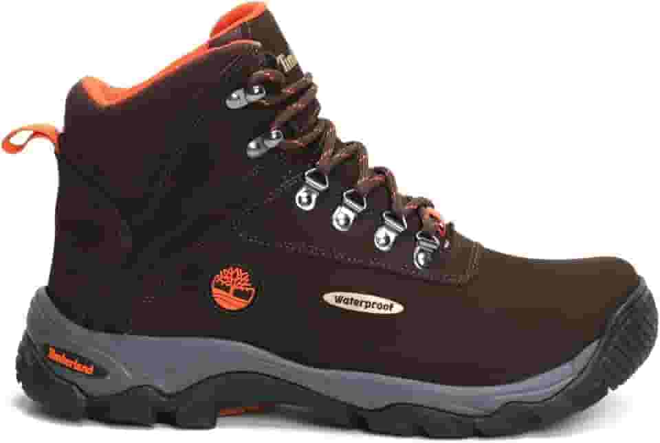 Bota adventure impermeável Timberland White-Ledge Masculino Waterproof, Couro hidrofugado (Marrom, BR, Adulto, Numérico, 43)
